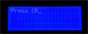 LCD waiting CR initiator